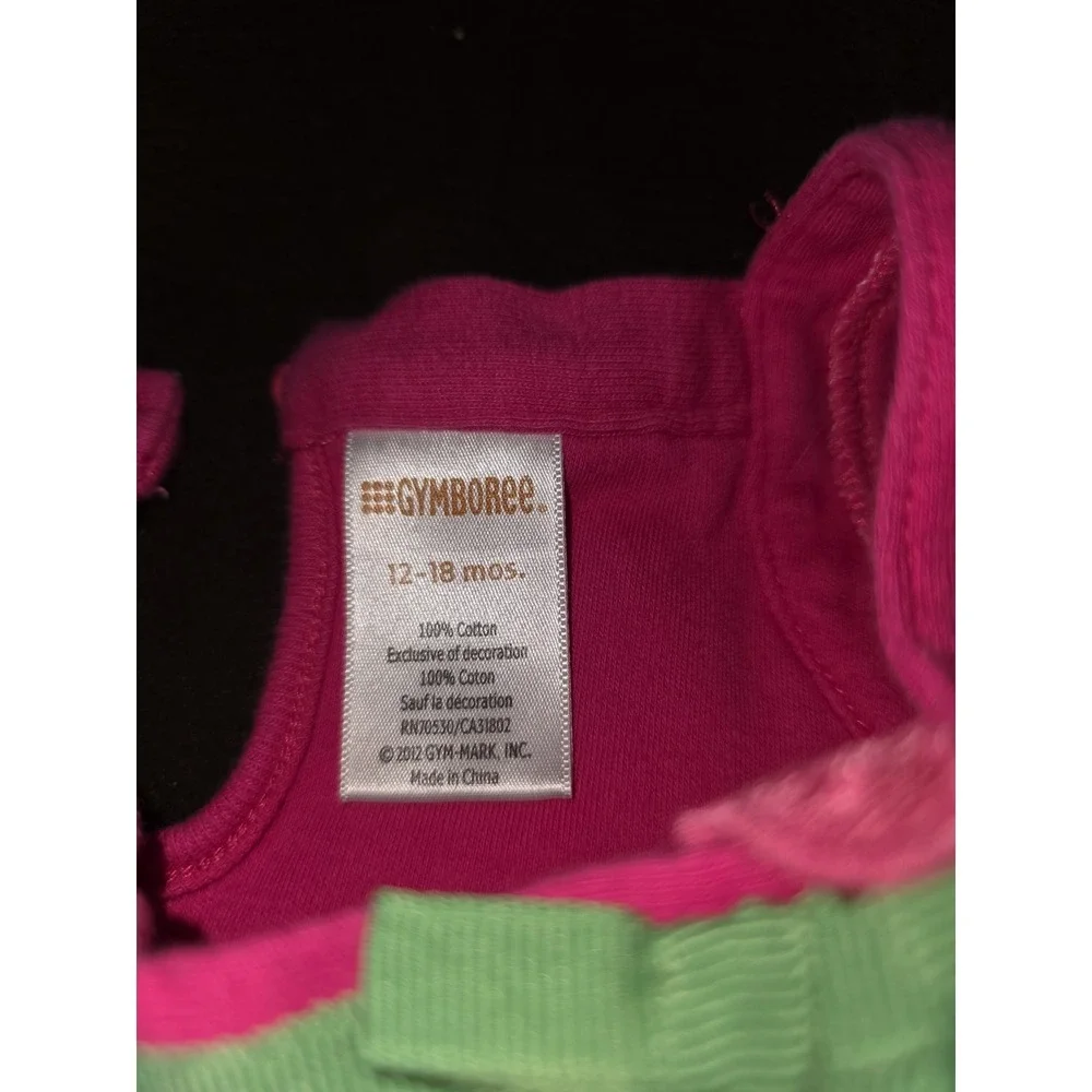 Gymboree outlet bright tulip‎ pink top and capris size 12 18 months